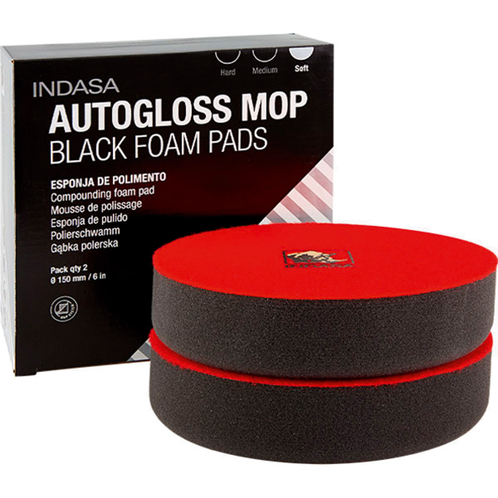 Hovedbilde AUTOGLOSS MOP BLACK PAD Ø150mm SOFT (2)