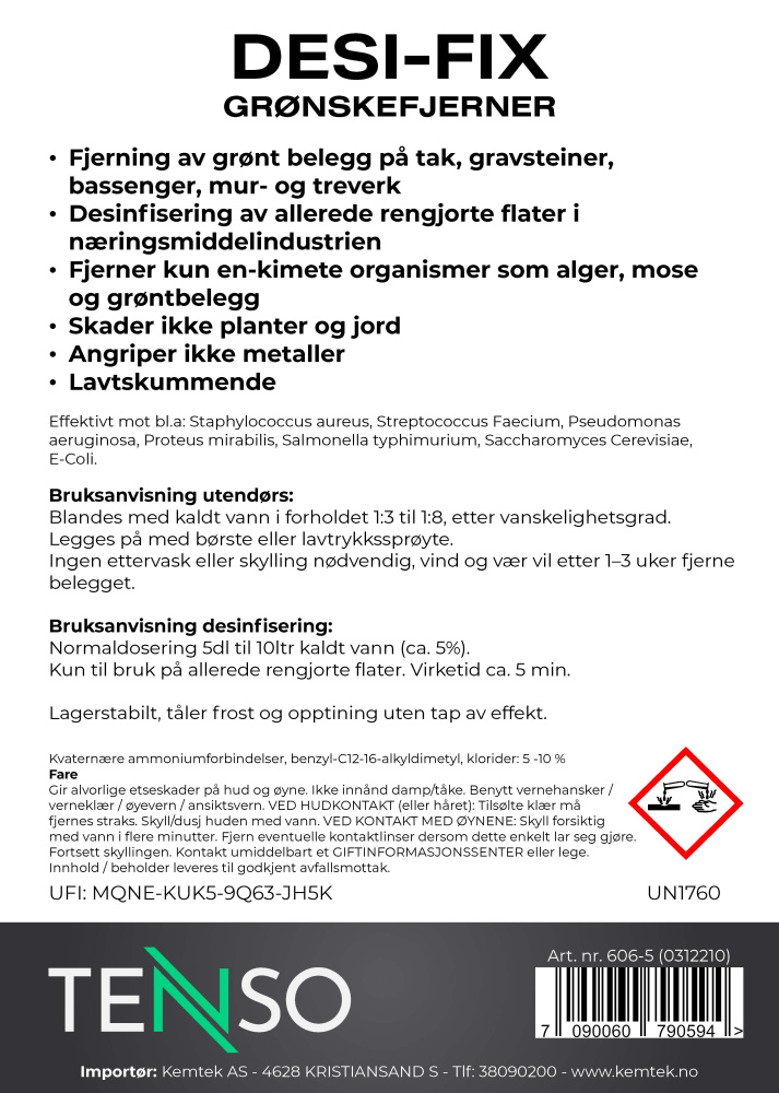 Hovedbilde Desi-Fix Grønskefjerner